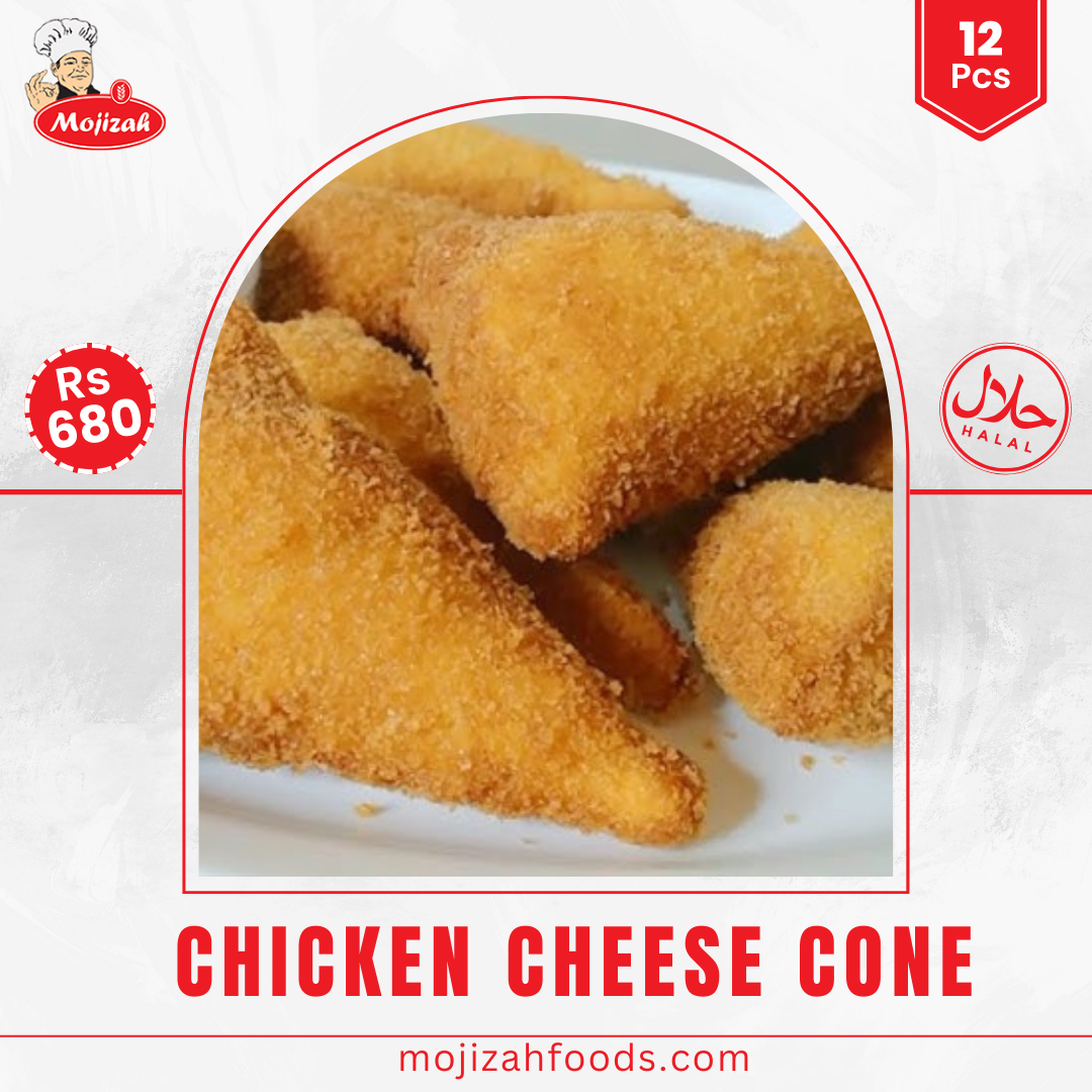 Mojizah Laziz Chicken Cheese Cone, 12 Pcs