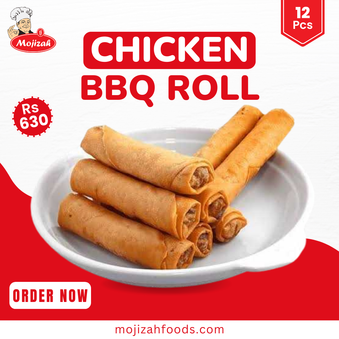 Mojizah Laziz Chicken Bbq Roll, 12 Pcs