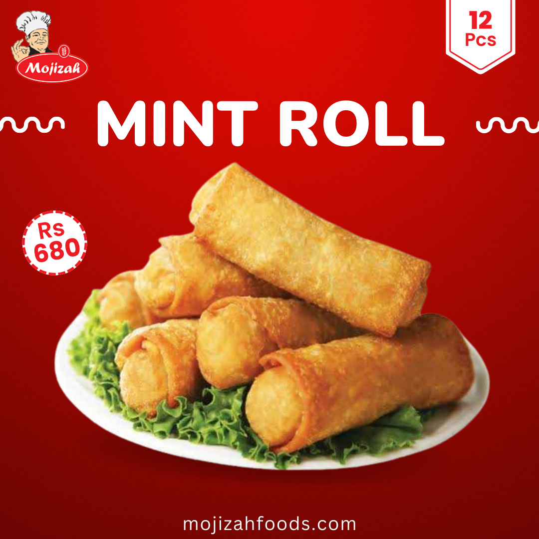 Mojizah Laziz Mint Roll, 12 Pcs