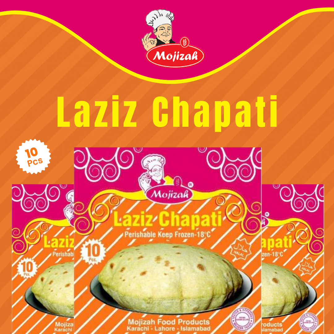 Mojizah Laziz Chapati, 10 Pcs