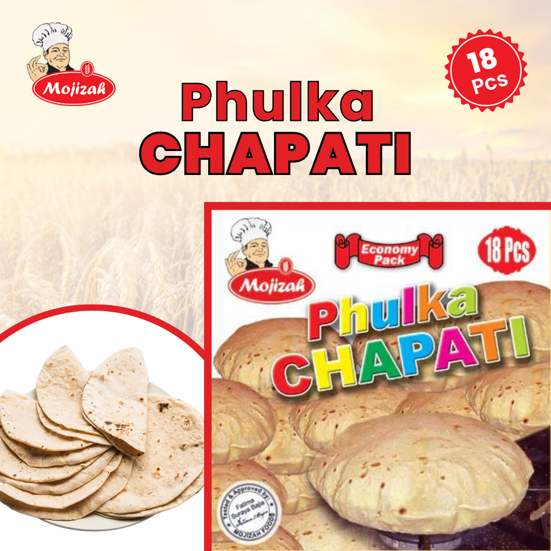 Mojizah Laziz Phulka Chapati, 18 Pcs