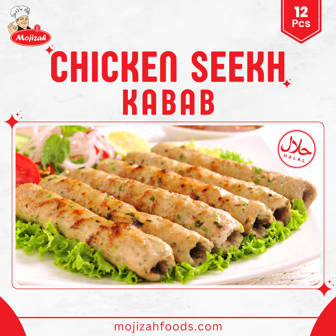 Mojizah Chicken Seekh Kabab 12 Pcs