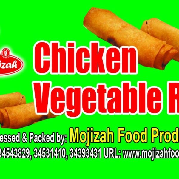 Mojizah Laziz Chicken Vegetable Roll, 12 Pcs
