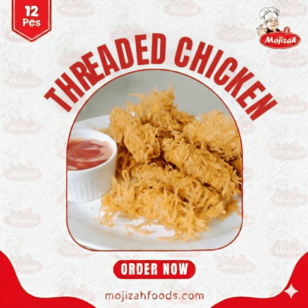 Mojizah Laziz Threaded Chicken, 12 Pcs